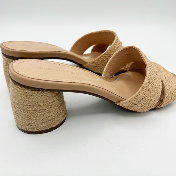Chocolat Blu Tan Woven Sandals - Picture 4 of 5